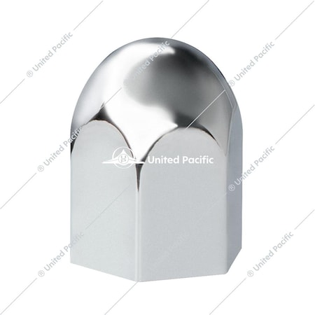 United Pacific 1-1/2 X 2-1/4 Chrome Plastic Standard Nut Cover - Push-On 10057B